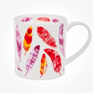 Brand New Dunoon Mugs Pluma Red Fine Bone China Made in the UK - Picture 1 of 3