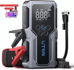 Portable Car Jump Starter with Air Compressor, 4000A 150PSI Car Battery Jump St - Picture 1 of 12