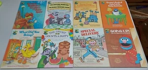 Vintage Sesame Street Book Club 80's Hardcover Children's Books Lot Of 8 12E - Picture 1 of 13