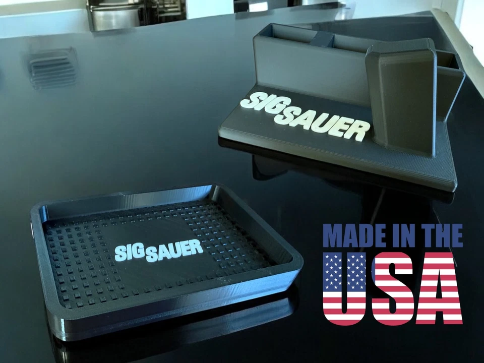 DESIGNWORKSFDM Sig Sauer P365 Pistol Stand and Small Parts Tray – Perfect for Maintenance