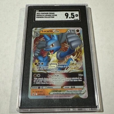 Lucario VSTAR SWSH214 SWSH: Sword & Shield Promo Cards Holo SGC9.5 - Image 1 of 4