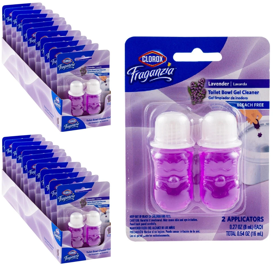 48 аппликаторов Clorox Fraganzia очиститель унитаза чаша гель лаванда (всего упаковка 24 шт.) - Изображение 1 из 1