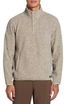 Alpine Design Men's Retreat Quarter Snap Fleece | Tan Heather | Small - Image 1 of 4