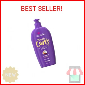 Aussie Miracle Curls with Coconut Oil, Paraben Free Detangling Milk Treatment, 6 - Picture 1 of 2