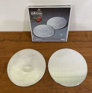 2 Queen Victoria Silver Plated Placemats - Original packaging - 20cm Diameter - Picture 1 of 7