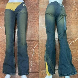Women's Azzure Vintage Blue Denim Pants - Picture 1 of 5