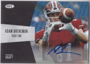 ADAM BRENEMAN 2018 SAGE Premier Draft Low BLACK AUTOGRAPH auto UMASS - Picture 1 of 1