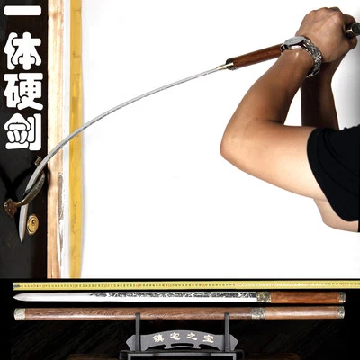 Handmade Chinese Wushu Sword KungFu Broadsword Dao Sharp Manganese Steel Blade - Image 1 of 4