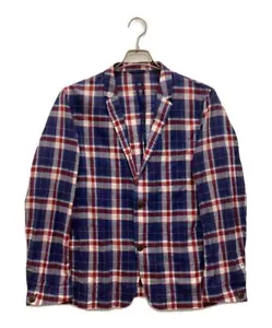Men JP size M Burberry Black Label Checked Shirt Jacket In Cotton And Linen Blen - Picture 1 of 5