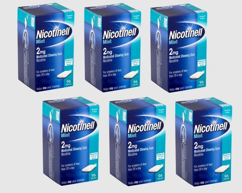 Nicotinell Kaugummi Minze 2mg 96s - ## LANGER VERFALL ## 6ER PACK