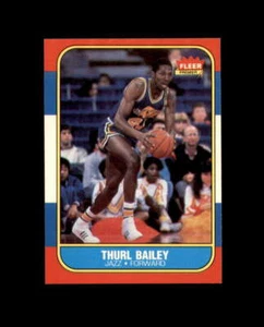 1986-87 Fleer #6 Thurl Bailey MINT RC Rookie Jazz Break 7 - Picture 1 of 4