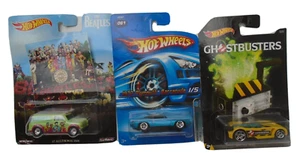 Menge 3 Hot Wheels Autos Beatles '67 Austin Mini Van Ghostbusters Battle Spec +1 - Bild 1 von 5