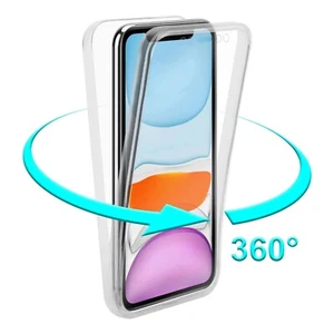 Für Samsung A05s A15 A25 A35 A55 A05 A04 A14 Transparent 360° Front Back Case - Bild 1 von 12