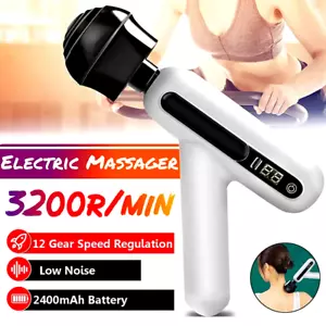 Massage Gun Touch Electric Massager Tissue Muscle Vibrating Relaxing Body Leg - Picture 1 of 12