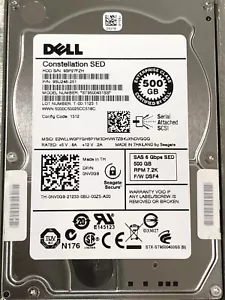 Dell 500GB 7.2K SAS 6G SED HDD 2.5 SFF 2.5-inch Self Encrypting Hard Drive - Picture 1 of 6