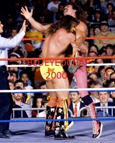 FOTO DE LUCHA LIBRE DEFINITE WARRIOR VS RICK RUDE WRESTLER 8 X 10 WWF WCW Foto 1 de 1