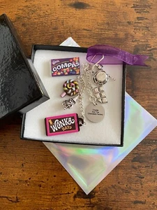 Charlie And The Chocolate Factory Key Bag Charm Oompas Lollipop Wonka Bar Gift - Picture 1 of 11