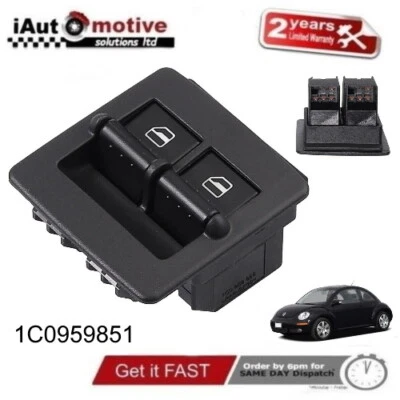 VW Beetle Front Electric Power Window Control Switch 1998-2010 1C0959527 - Image 1 of 4