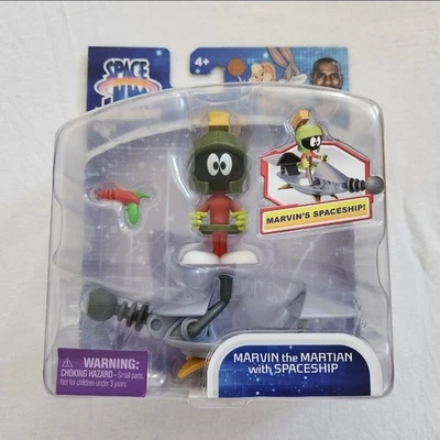 Marvin The Martian Space Jam A New Legacy  With Spaceship 4" Inch Action Figure  - Image 1 of 2