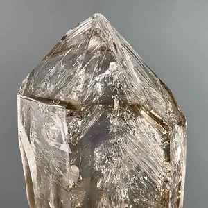 4 Moving Bubbles! Amazing ‘Starbrary’ Fenster Brandberg Smoky Quartz Enhydro - Picture 1 of 10