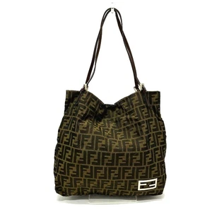 FENDI Zucca pattern Logo Hardware Hand Bag, All-Over Print Shoulder Bag Tote Bag - Picture 1 of 18