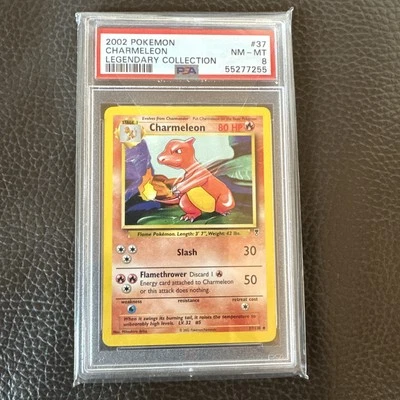 PSA 8 CHARMELEON 2002 POKEMON LEGENDARY COLLECTION #37 MINT - Image 1 of 4