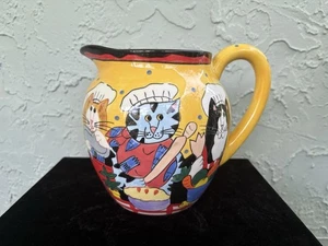 CATZILLA 2002 Candace-Reiter Chef-Cats Ceramic Pitcher - Bild 1 von 6