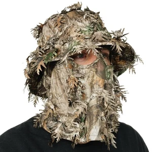 Realtree Edge 2-in-1 Leafy Camo Face Mask Hunting Hat for Men, Deer, Duck and... - Picture 1 of 4