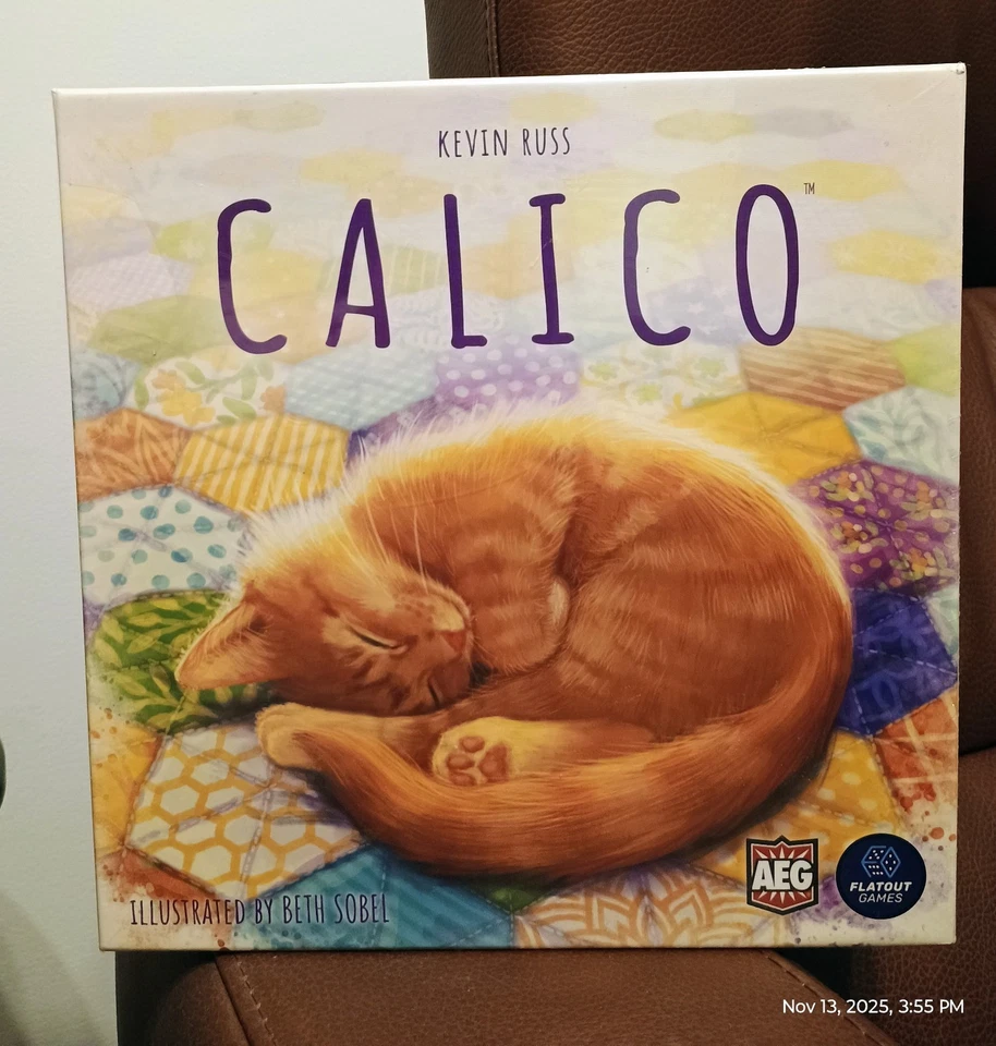 Calico 棋盘游戏空间拼图瓷砖铺设游戏 AEG & Flatout 游戏 - 全新 — 第 1/4 张图片