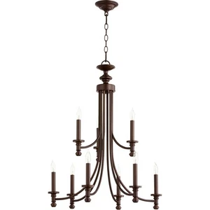 Quorum International 6022-9-186 Rossington Chandelier Oiled Bronze - Picture 1 of 1