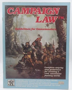 Campaign Law (Rolemaster, 1st Edition) staff  Iron Crown Enterprises (ICE) - Foto 1 di 1