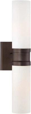 Wall Sconce Lighting with Reversible Glass, Bronze Finish - Изображение 1 из 4