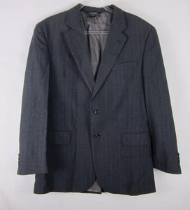 JOS A BANK Men's Sport Coat Blazer Two Button Gray Plaid WOOL Size 41R - Picture 1 of 8