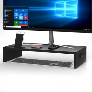 BONTEC Monitor Stand Riser, Wooden Desk Riser for Monitor and Laptop, 540mm - Picture 1 of 5