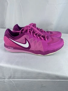 Nike Dual Fusion Trin 3 Sneakers Donna Rosa Maglia Stringate Running Active Taglia 8 - Foto 1 di 11