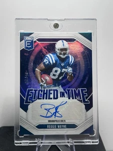 2025 Donruss Elite Etched In Time Reggie Wayne Auto /25 Colts NFL Color Match - Bild 1 von 2
