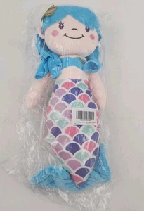 Mermaid Plushy Doll for Girls Bright Blue Colors Birthday Present Play Sleep 16" - Picture 1 of 4