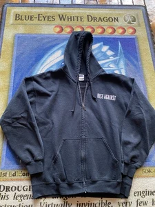 Vintage Y2k Rise Against Full Zip Hoodie Gr. L Punk Rock Emo Hot Topic Rage - Bild 1 von 4