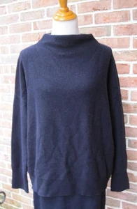 Suéter Pullover Vince Cachemira Hervida Cuello Embudo Azul Costero Talla XL NUEVO CON ETIQUETAS - Imagen 1 de 8