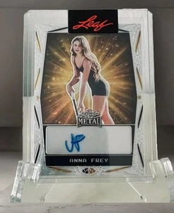 2024 Leaf Metal Anna Frey Auto #466/540 49er Look A Like TENNIS 🎾 - 1st Rookie - Picture 1 of 2