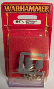 Warhammer Bretonnian Spearmen Metal Fantasy Blister 8567A - NEW - RARE OOP - Foto 1 di 2