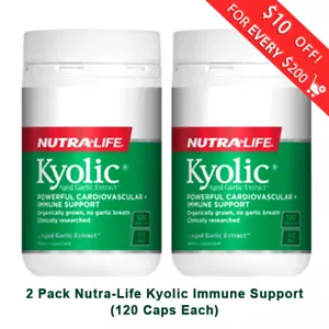 2 x Nutralife Kyolic® Aged Garlic Extract™ Kapseln 120 Herz-Kreislauf-Unterstützung - Bild 1 von 1