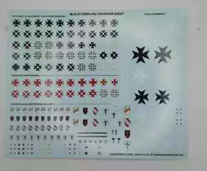 Warhammer 40k Space Marines Black Templars Transferbogen 2021 Neu - Bild 1 von 1