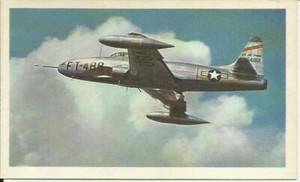 Lockheed F-80 Shooting Star - from Milton Bradley "Picture & History Cards" set