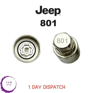 Tuerca de Rueda Cierre Perno Seguridad Master Llave Número 801 Para Jeep Wnlk , - Imagen 1 de 4