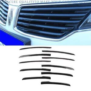 For Lincoln MKC 2015-2018 Carbon Fiber Front Grille Grill Mesh Strip Cover Trim