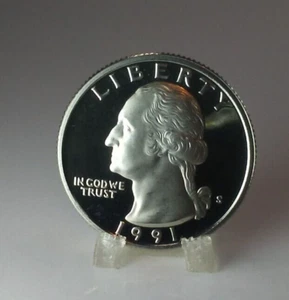 1991 S Washington Quarter - PROOF Beautiful US Coin - Picture 1 of 2