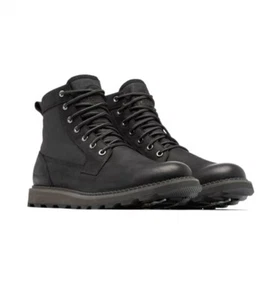 NEW Sorel Men's Madson II Field Waterproof Leather Chukka Boots Size 15 Black - Picture 1 of 11
