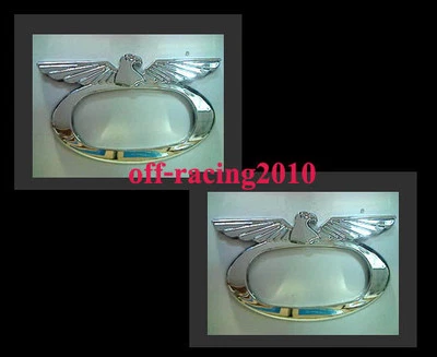 PAIR CHROME SIDE LIGHT LAMP SIGNAL COVER FOR MITSUBISHI TRITON L200 2005 - 2013 - Image 1 of 2