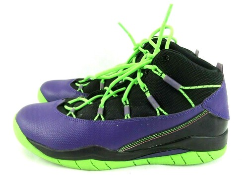 Nike Air Jordan Prime Flight taglia 6 5Y nere viola rosa lime 616861 018 EUR39